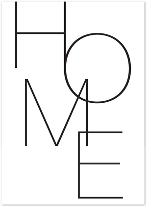 Posterux© | Home – Geometric Typography Poster poster – premium wall art