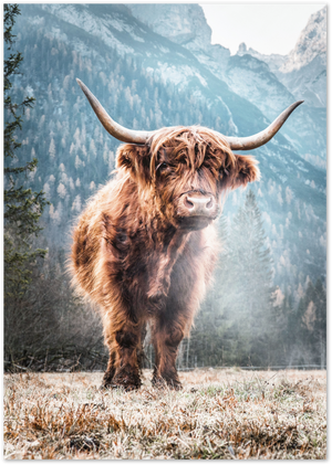 Posterux© | Highland Majesty – Scottish Highland Cow Poster poster – premium wall art