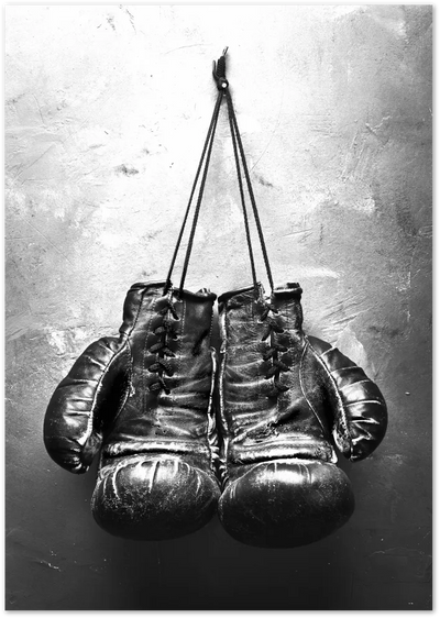 Posterux© | Fight Spirit – Vintage Boxing Gloves Poster poster – premium wall art