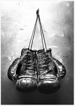 Posterux© | Fight Spirit – Vintage Boxing Gloves Poster poster – premium wall art