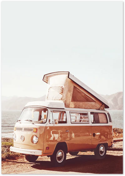 Posterux© | Wanderlust – Vintage Camper Van Poster poster – premium wall art