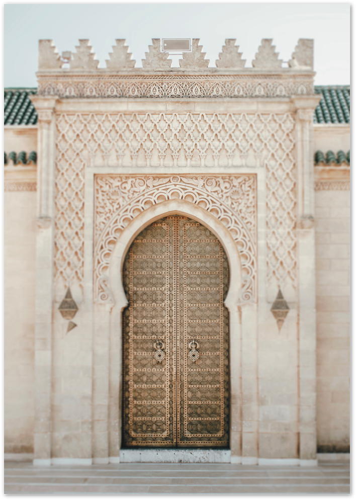 Posterux© | Moroccan Gateway – Ornate Architecture Poster poster – premium wall art