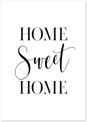 Posterux© | Home Sweet Home – Modern Typography Posterlov poster – premium wall art