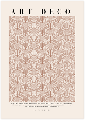Posterux© | Art Deco Pattern – Vintage-Inspired Geometric Poster poster – premium wall art