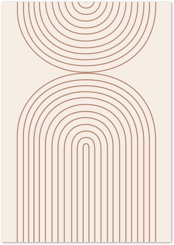 Posterux© | Geometric Arch Design – Art Deco Minimalist Poster poster – premium wall art