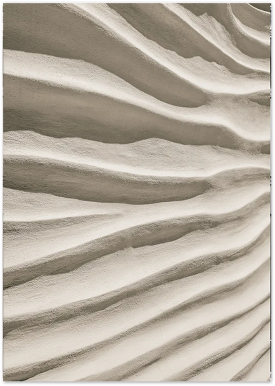 Posterux© | Textured Sand Waves – Neutral Abstract Photography Poster poster – premium wall art