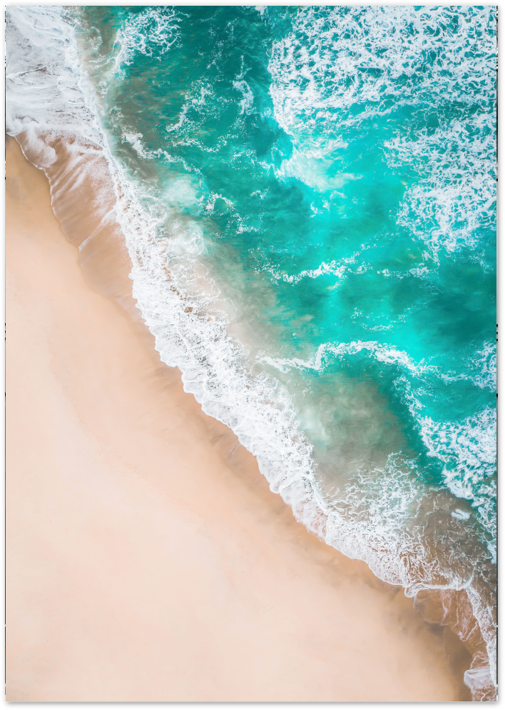 Posterux© | Ocean Waves from Above – Coastal Photography Poster poster – premium wall art
