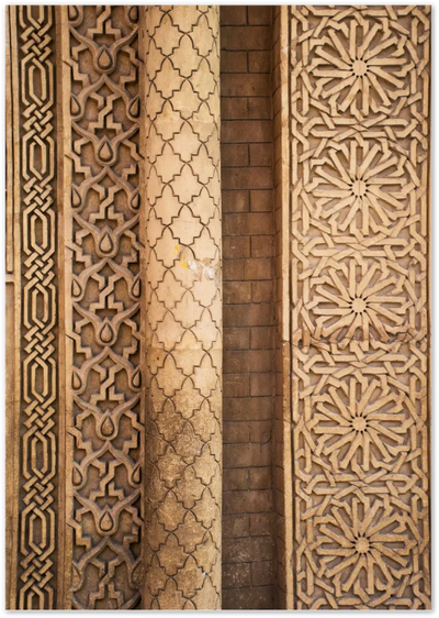 Posterux© | Ornate Arabic Patterns – Architectural Art Poster poster – premium wall art