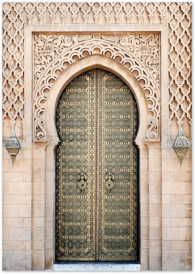 Posterux© | Grand Moroccan Door – Historic Architecture Poster poster – premium wall art