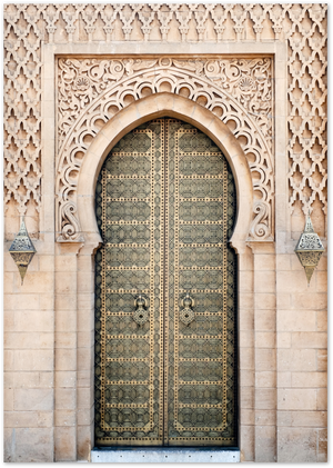 Posterux© | Grand Moroccan Door – Historic Architecture Poster poster – premium wall art