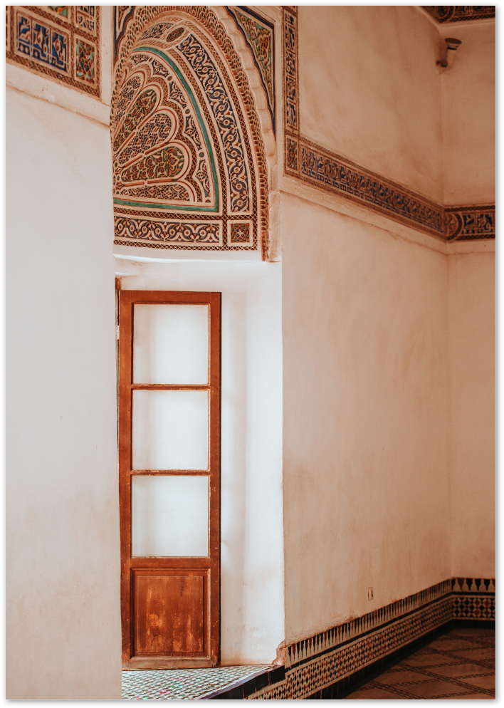 Posterux© | Ornate Moroccan Door – Traditional Wall Art Print poster – premium wall art
