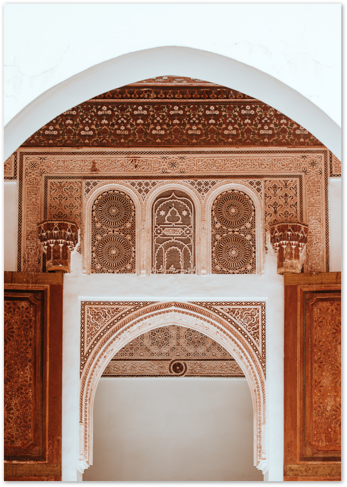 Posterux© | Moroccan Archway – Elegant Islamic Architecture Print poster – premium wall art
