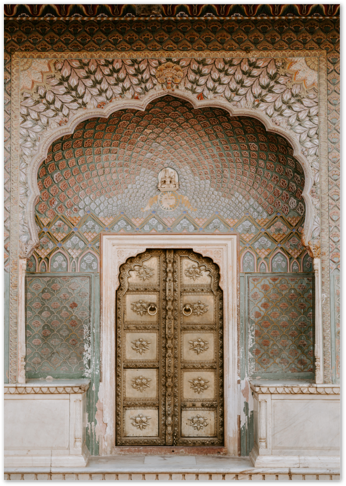 Posterux© | Indian Palace Door Poster – Opulent Architectural Photography poster – premium wall art