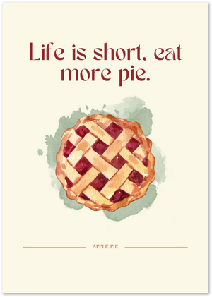 Posterux© | Apple Pie Poster – Vintage-Inspired Kitchen Wall Art poster – premium wall art