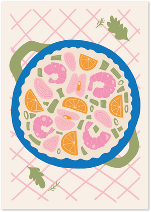 Posterux© | Seafood Paella Poster – Vibrant Spanish Kitchen Art poster – premium wall art
