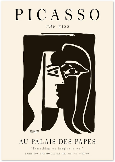 Posterux© | Picasso The Kiss Poster – Abstract Expressionist Art poster – premium wall art