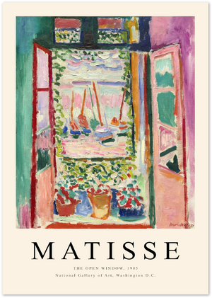 Posterux© | Matisse The Open Window Poster – Vibrant Impressionist Art poster – premium wall art