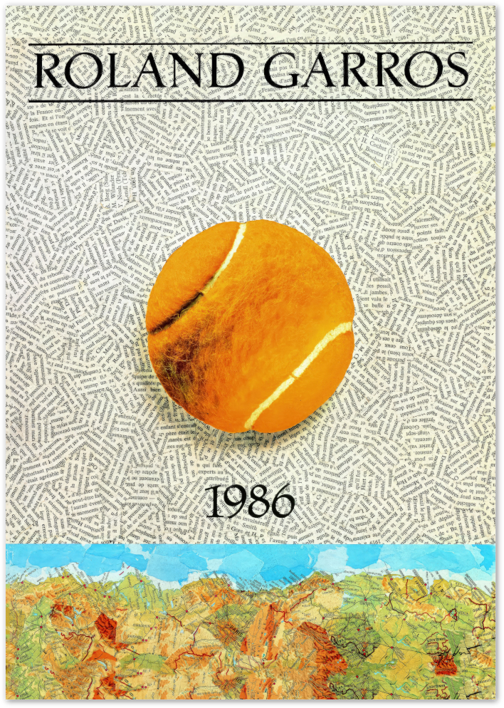 Posterux© | Roland Garros 1981 Poster – Classic Tennis Poster poster – premium wall art