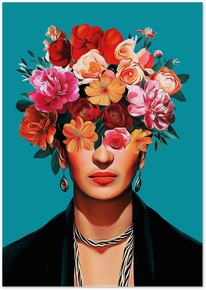 Posterux© | Floral Portrait Poster – Bold & Feminine Art poster – premium wall art
