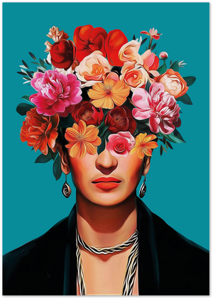 Posterux© | Floral Portrait Poster – Bold & Feminine Art poster – premium wall art