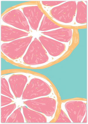 Posterux© | Grapefruit Slice Poster – Fresh & Modern Kitchen Art poster – premium wall art