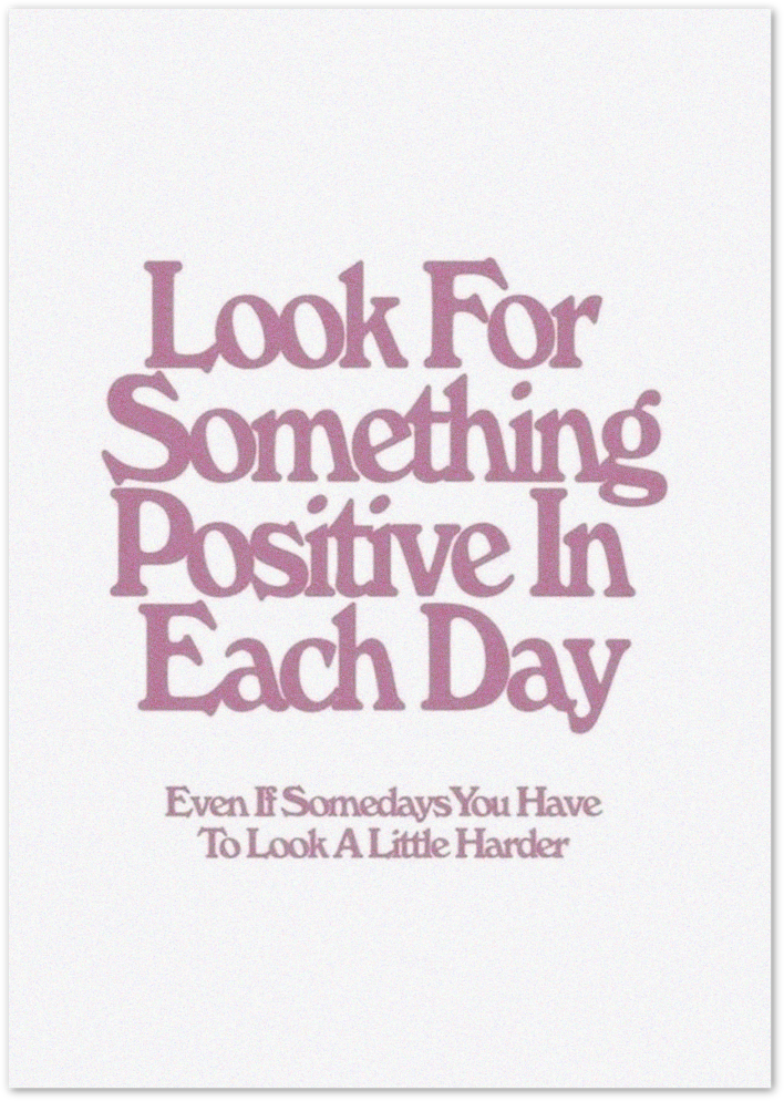 Posterux© | Positive Quote Poster – Soft Pink Retro Typography poster – premium wall art