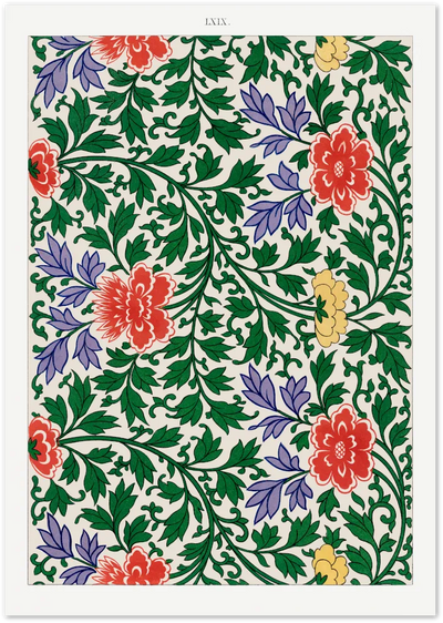 Posterux© | Vintage Botanical Poster – Classic Floral Pattern Print poster – premium wall art