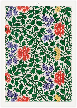 Posterux© | Vintage Botanical Poster – Classic Floral Pattern Print poster – premium wall art