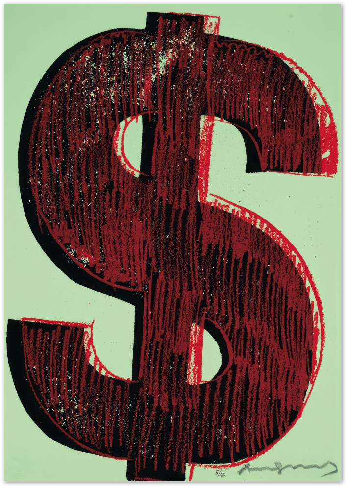 Posterux© | Dollar Sign Poster – Retro Warhol-Style Money Art poster – premium wall art