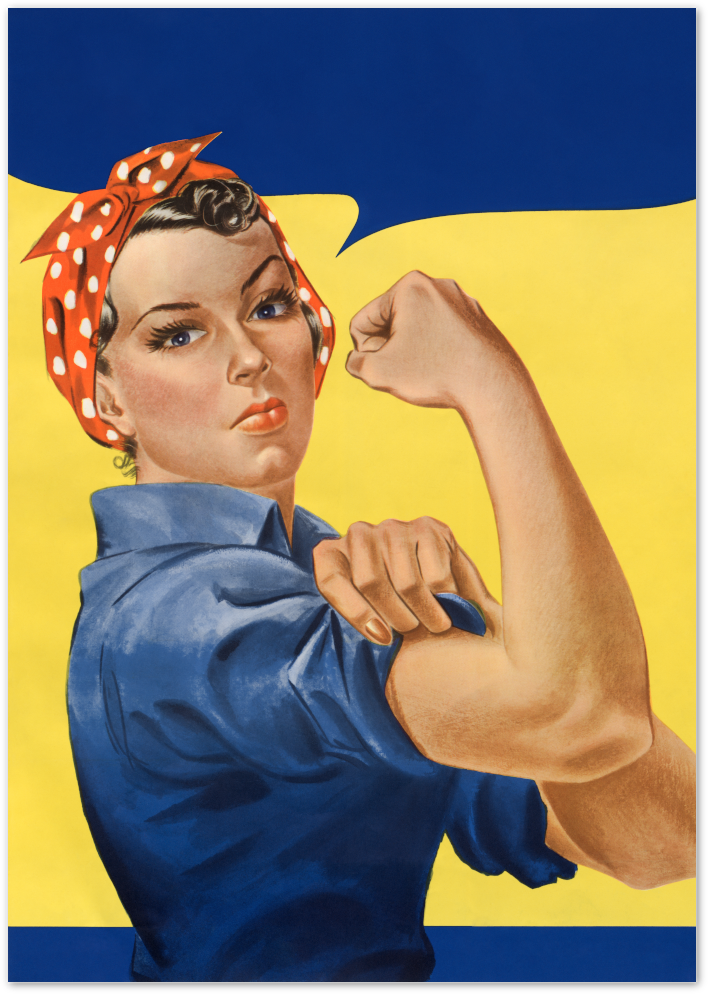 Posterux© | We Can Do It Poster – Rosie the Riveter Feminist Art Print poster – premium wall art