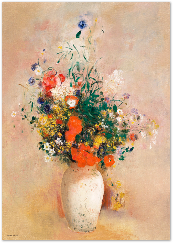 Posterux© | Wildflower Vase Poster – Impressionist Floral Art Print poster – premium wall art