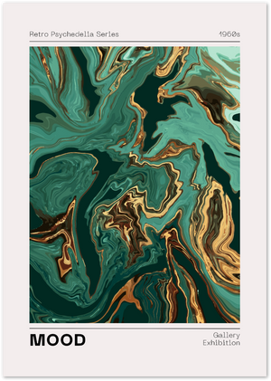 Posterux© | Mood Marble Poster – Retro Psychedelic Art Print poster – premium wall art