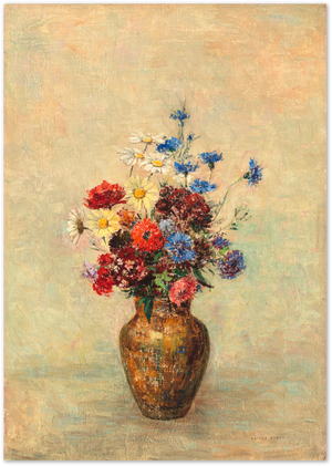 Posterux© | Wildflower Vase Poster – Vintage Still Life Floral Print poster – premium wall art