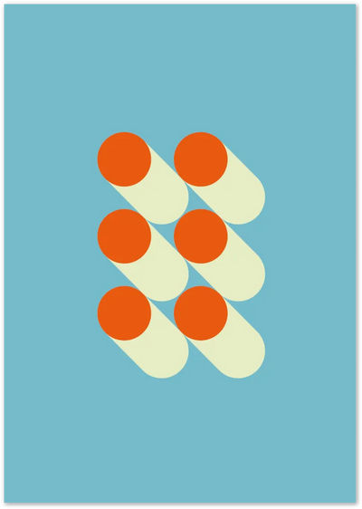 Posterux© | Retro Abstract Circles Poster – Minimal Geometric Art Print poster – premium wall art