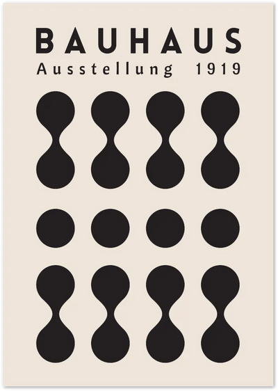 Posterux© | Bauhaus Dots Poster – Minimalist German Exhibition Wall Art poster – premium wall art