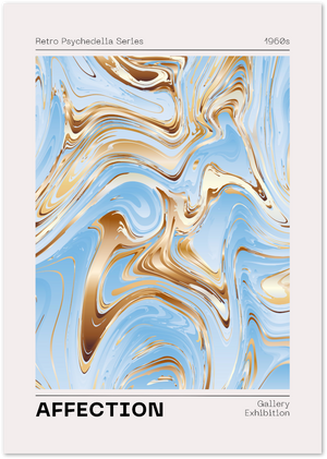 Posterux© | Marble Affection Poster – Retro Psychedelic Swirl Wall Art poster – premium wall art