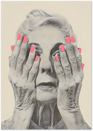 Posterux© | Elder Glam Poster – Bold Pop Art with Attitude poster – premium wall art