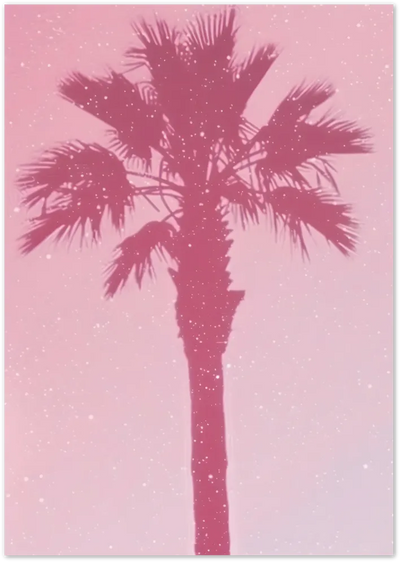 Posterux© | Pink Palm Tree Poster – Sunset Tropical Silhouette Print poster – premium wall art