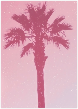Posterux© | Pink Palm Tree Poster – Sunset Tropical Silhouette Print poster – premium wall art