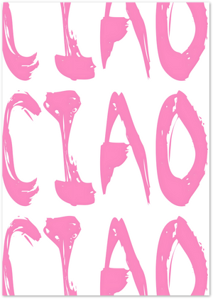 Posterux© | CIAO Poster – Playful Typography Print poster – premium wall art