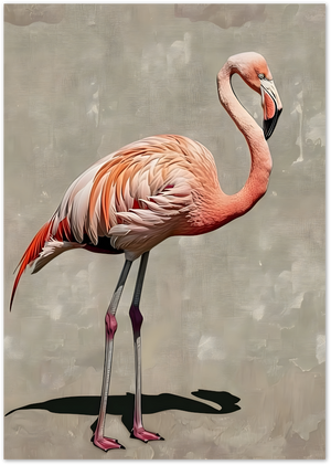 Posterux© | Flamingo Portrait Poster – Elegant Tropical Bird Print poster – premium wall art