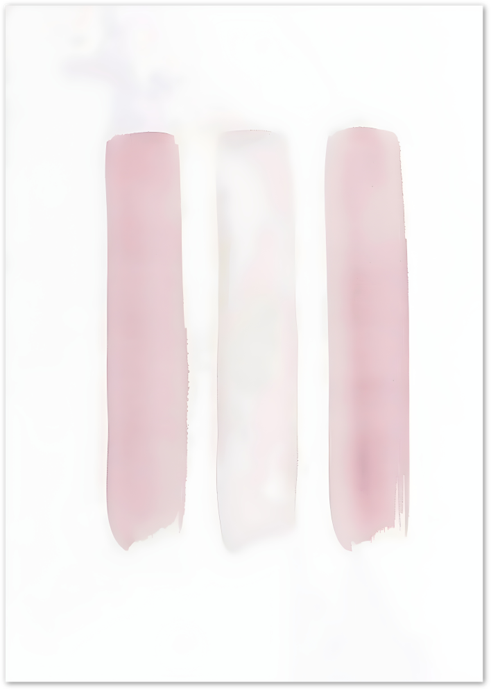 Posterux© | Three Blush Strokes Poster – Minimal Pink Abstract Print poster – premium wall art