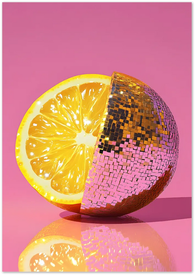 Posterux© | Disco Lemon – Pop Art Citrus Poster poster – premium wall art