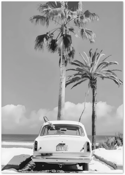 Posterux© | Palm Beach Drive – Retro Coastal Poster poster – premium wall art