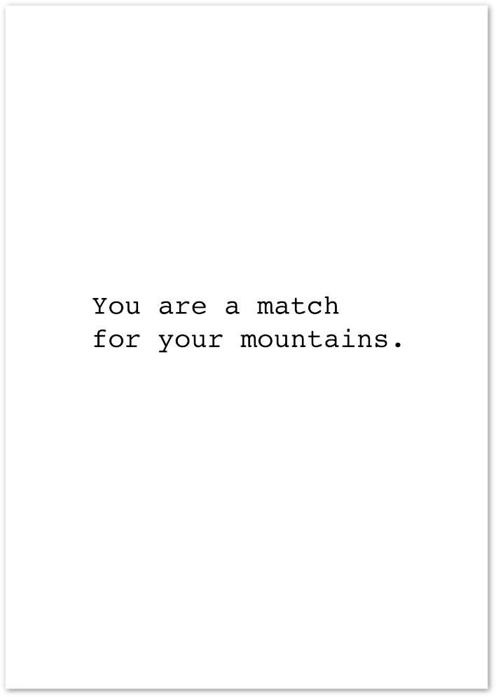 Posterux© | Mountain Strength – Motivational Typography Poster poster – premium wall art
