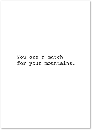 Posterux© | Mountain Strength – Motivational Typography Poster poster – premium wall art