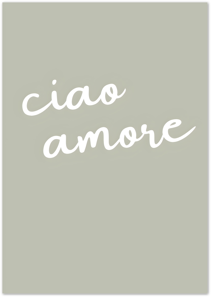 Posterux© | Ciao Amore – Italian Affection poster – premium wall art