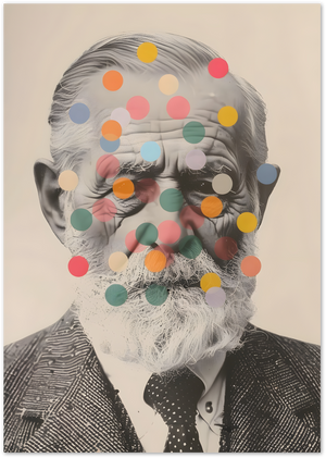 Posterux© | Dots & Depth – Abstract Expression poster – premium wall art