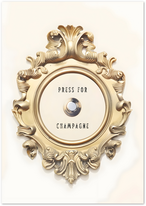 Posterux© | Champagne Bell Poster – Luxe Bar Wall Art poster – premium wall art