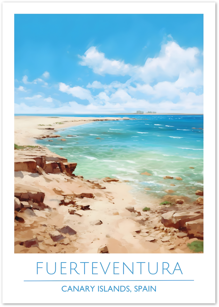 Posterux© | Fuerteventura Poster – Rugged Beauty of the Canary Islands poster – premium wall art